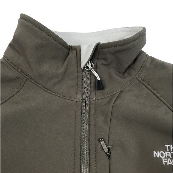 THE NORTH FACE Apex Bionic Full Zip Jacket Women S Brown Softshell Fleece Lined - Picture 4 of 14